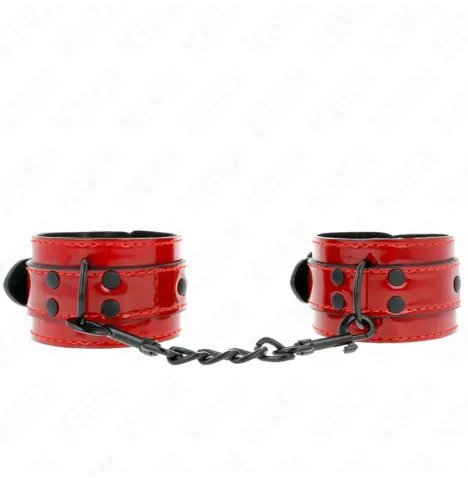 KINK - POIGNETS ROUGE FONCÉ 23 X 5 CM