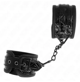 KINK - RESISTENZA DA POLSO CON MOTIVO A DIAMANTI NERO REGOLABILE 17-26 CM X 5,5 CM