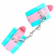 KINK - SÜßE HANDGELENKFESSELN BLAU-ROSA VERSTELLBAR 16-28 CM X 5 CM