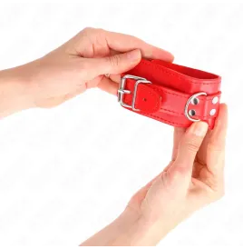 KINK - EINFACHE HANDGELENKSFESSELN ROT VERSTELLBAR 20-23 CM X 5,5 CM