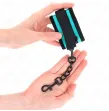 KINK - NYLON-HANDFESSEL MIT KLETTVERSCHLUSS SCHWARZ-BLAU VERSTELLBAR 18-32 CM X 5 CM