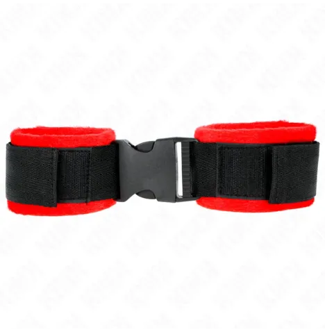 KINK - TENUTA DA POLSO IN NYLON HOOKandLOOP NERA MODELLO 1 AJDUSTABLE 25-35 CM X 6 CM