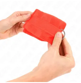 KINK - BEGINNER PELZHANDMANSCHETTEN ROT 30 X 7 CM
