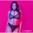 CALEXOTICS - EUPHORIA COLLAR HALTER Y CORREA CON CADENA TALLA PLUS CALEXOTICS - EUPHORIA COLLAR HALTER Y CORREA CON CADENA TALLA PLUS