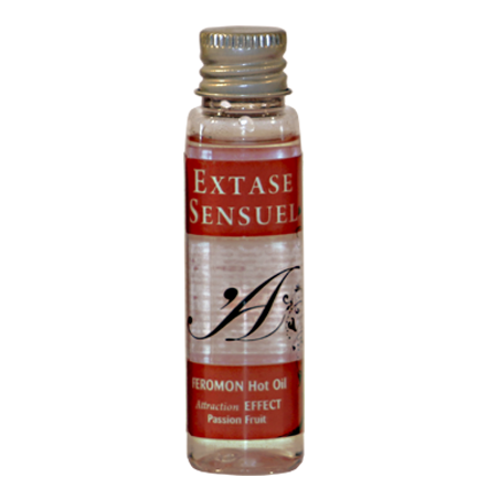 EXTASE SENSUAL - HEAT EFFECT MASSAGE OIL WITH PASSION FRUIT PHEROMONES TRAVEL 35 ML