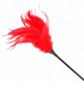 KINK - PLUMAS MÚLTIPLES PARA COSQUILLAS ROJO 45 CM