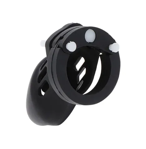 HIDDEN DESIRE - EXTREME CHASTITY COCK CAGE SILICONE SIZE S BLACK