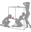 SECRET DOME - KINK CLUB CABIN SCANDALE NOIR ET ROUGE SECRET DOME - KINK CLUB CABIN SCANDALE NOIR ET ROUGE