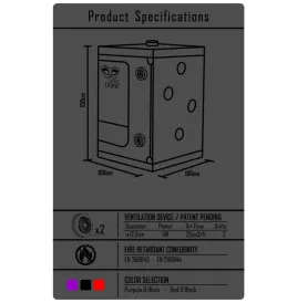 SECRET DOME - KINK CLUB CABIN SCANDALE BLACK and RED