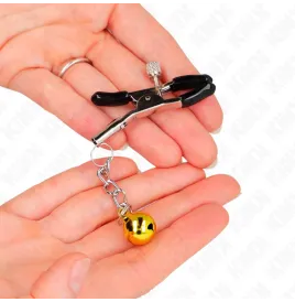 KINK - PINCES À METON PENDENTIF JINGLE BELL OR 6 CM
