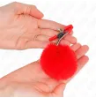 KINK - PINZAS PARA PEZONES CON POMPÓN ROJO 6 CM KINK - PINZAS PARA PEZONES CON POMPÓN ROJO 6 CM