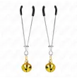 KINK - THIN BELL NIPPLE CLAMPS GOLD 7 CM