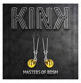 KINK - PINZAS PARA PEZONES FINA CON CASCABEL DORADO 7 CM