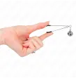 KINK - PINZAS PARA PEZONES FINA CON CASCABEL PLATEADO 7 CM KINK - PINZAS PARA PEZONES FINA CON CASCABEL PLATEADO 7 CM