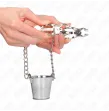 KINK - PINZAS PARA PEZONES CON CUBO PLATEADO KINK - PINZAS PARA PEZONES CON CUBO PLATEADO
