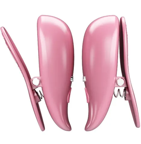 PRETTY LOVE - MORSETTI PER CAPEZZOLI CAILEY 10 VIBRAZIONI TELECOMANDO ROSA