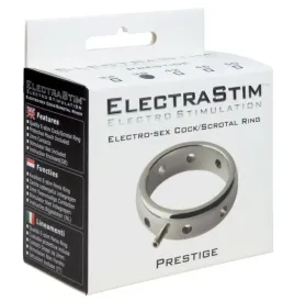 ELECTRASTIM - ANELLO ELETTROMAGNETICO PER PENE IN METALLO PRESTIGE 50 MM