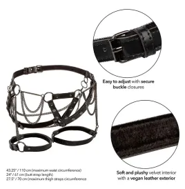 CALEXOTICS - EUPHORIA ARNÉS DE MUSLO CON CADENAS PREMIUM