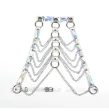 SUBBLIME - 953737 HARNAIS DE POITRINE AVEC ANNEAUX ET CHAÎNES ARGENT TAILLE UNIQUE SUBBLIME - 953737 HARNAIS DE POITRINE AVEC ANNEAUX ET CHAÎNES ARGENT TAILLE UNIQUE