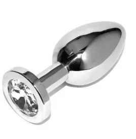 METAL HARD - PLUG ANALE DIAMOND TRASPARENTE PICCOLO 5.71CM
