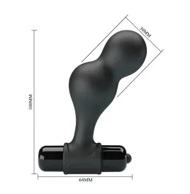 MR PLAY - PLUG ANALE VIBRATORE IN SILICONE NERO