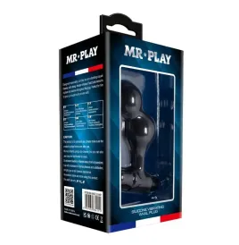MR PLAY - PLUG ANAL VIBRATEUR EN SILICONE NOIR