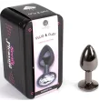 SECRETPLAY - GUNMETAL BUTT PLUG KLEINE GRÖSSE 7 CM