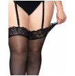 LEG AVENUE - OUTLET - BAS EN NYLON NOIR AVEC DENTELLE TOP PLUS LEG AVENUE - OUTLET - BAS EN NYLON NOIR AVEC DENTELLE TOP PLUS
