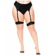 LEG AVENUE - PLUS LYCRA SHEER 2 TONS CUISSES HAUTES AVEC COUTURE ARRIÈRE ET TALON CUBAIN