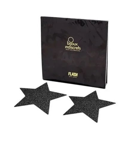 BIJOUX INDISCRETS - CAPPUCCI PER CAPEZZOLI INDISCRETI BLACK STAR FLASH