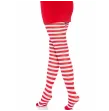 LEG AVENUE - COLLANT A RIGHE BIANCO-ROSSO LEG AVENUE - COLLANT A RIGHE BIANCO-ROSSO