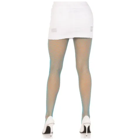 LEG AVENUE - LYCRA FISHNNET PANTYHOSE BLUE