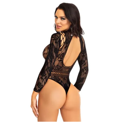 LEG AVENUE - HOCHHALS-SPITZEN-BODYSUIT