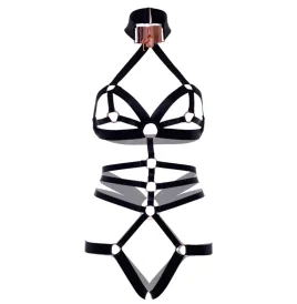 LEG AVENUE - CROTCHLESS ELASTIC BODY HARNESS