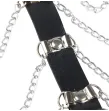 SUBBLIME - HARNAIS POITRINE CHAÎNE S EN CUIR NOIR TAILLE UNIQUE SUBBLIME - HARNAIS POITRINE CHAÎNE S EN CUIR NOIR TAILLE UNIQUE