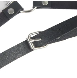 SUBBLIME - HARNAIS CEINTURE CUIR NOIR TAILLE UNIQUE
