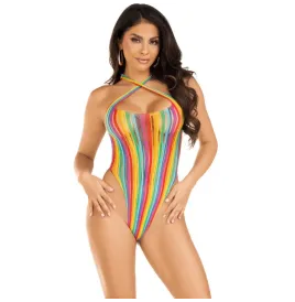 LEG AVENUE - CROSS BODYSUIT MULTICOLOR