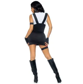 LEG AVENUE - COSTUME SEXY SWAT UFFICIALE NERO S-M