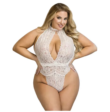 SUBBLIME - 953867 BODY DE ENCAJE BLANCO L-XL