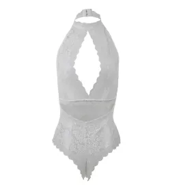 SUBBLIME - 953867 LACE BODYSUIT WHITE L-XL
