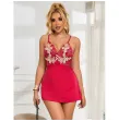 SUBBLIME - 954123 BABYDOLL AVEC DESSIN FLORAL ROUGE S-M SUBBLIME - 954123 BABYDOLL AVEC DESSIN FLORAL ROUGE S-M