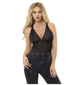SUBBLIME - 954154 BODY MIT STRUMPFGÜRTEL SCHWARZ L-XL