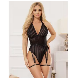 SUBBLIME - 954154 BODY CON CINTURA REGGICALZE NERO L-XL