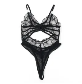 SUBBLIME - 955229 TRANSPARENTER BODY MIT HOHLSPITZE SCHWARZ L-XL