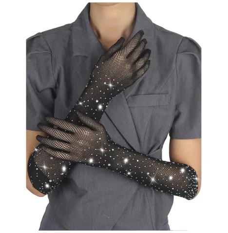 SUBBLIME - 957469SHINE TRANSPARENTE HANDSCHUHE SCHWARZ S-M