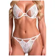 PASSION - RESILQUE BRA THONG SET WHITE S-M PASSION - RESILQUE BRA THONG SET WHITE S-M