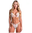 PASSION - RESILQUE BRA THONG SET WHITE L-XL