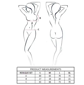 PASSION - ENSEMBLE SOUTIEN-GORGE STRING RESILQUE BLANC L-XL
