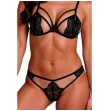 PASSION - ANUVERA SET SUJETADOR TANGA NEGRO S-M