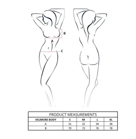 PASSION - BODY VELMORE BLEU L-XL